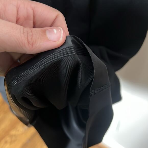 NWT NUE By Shani Feather Neck Shaping/Firming Sheath Dress Black Size 6 - Picture 9 of 10